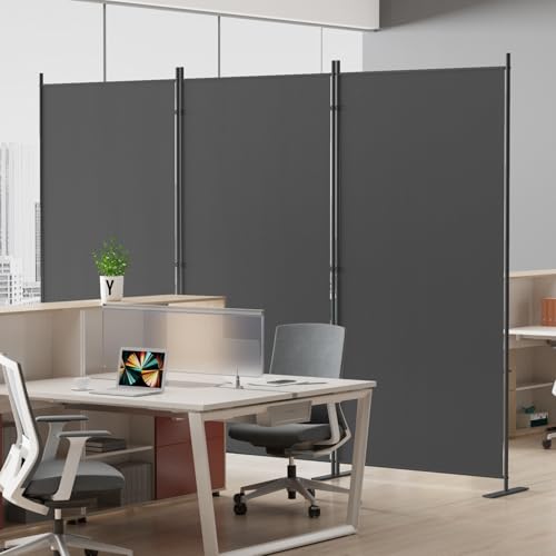 3 Panel 6 ft Tall Indoor Folding Room Divider