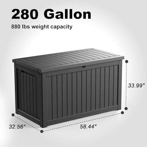 280 Gallon Resin Deck Box