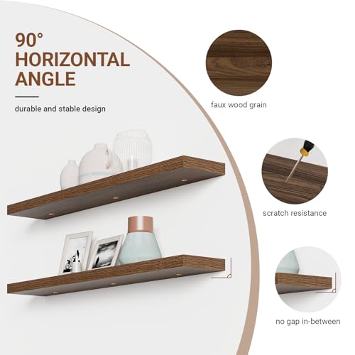 55 Inch Long Floating Shelves for Wall (2 Count)