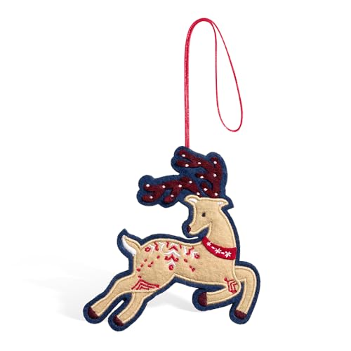 Prancing Reindeer Christmas Card with Envelope
