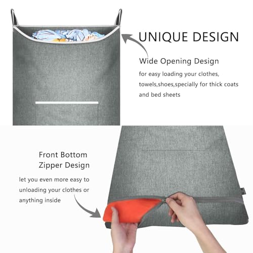 2Pcs XL Hanging Laundry Hamper (21.1644 Ounce)