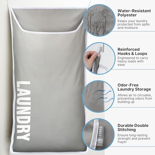 Hanging Laundry Hamper Bag XL 40x22"