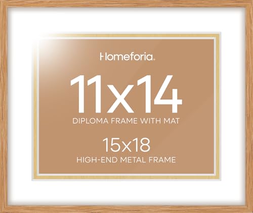 15x18 Natural Oak Diploma Frame