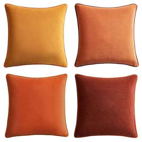 Decorative Throw Pillow Covers Cushion Cases (4 Count)