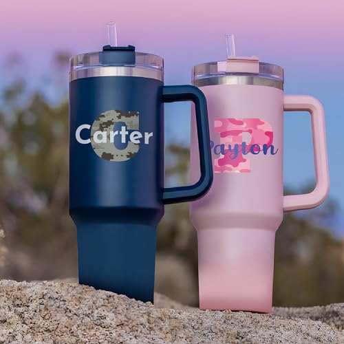 Personalized Name & Initial Sticker for Tumblers