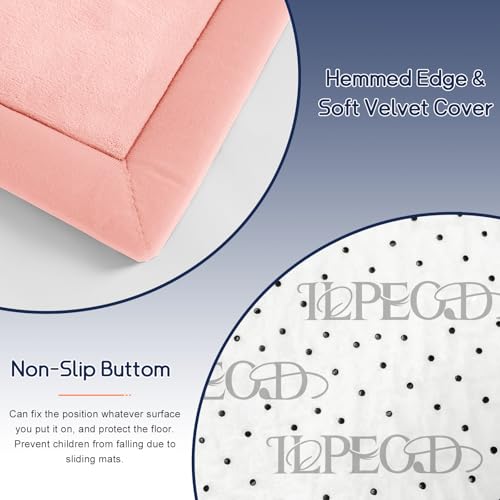 Baby Play Mat for Floor Nursery Rug Muscle Mat Area Rug Playroom Rug 79"x118" Playpen Mat Elastic Foam 1.3" Thick Crawling Mat for Babies