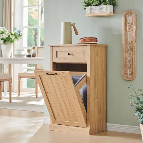 Tilt Out Laundry Hamper Cabinet