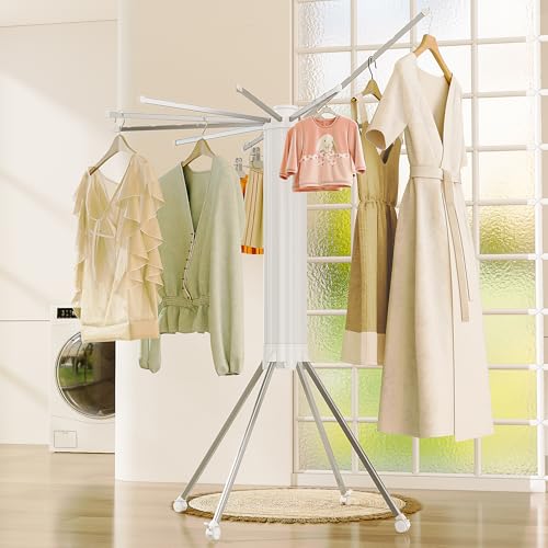 4 Legs Double Layer Clothes Drying Rack