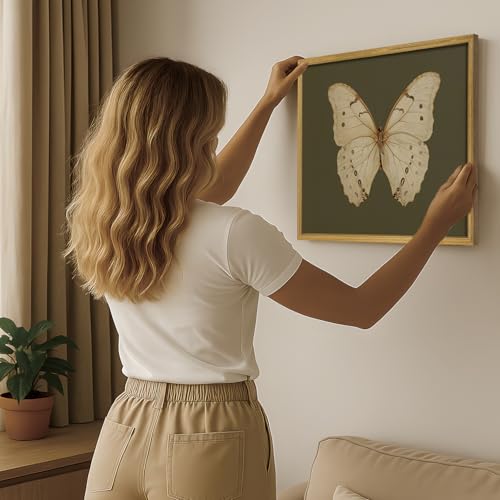 Wood Framed Butterfly Wall Art