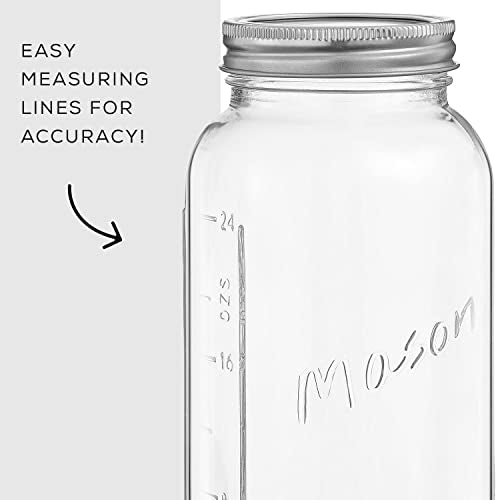 32 Oz Mason Jars With Lids (6 Count)
