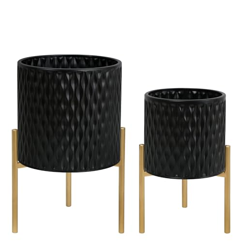 Plants Pots with Stand (2 Count)