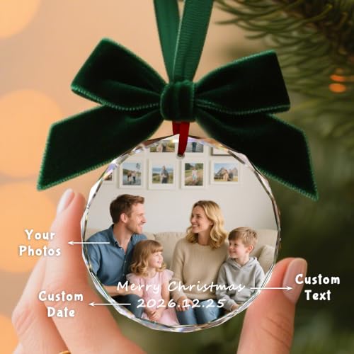 Custom Christmas Ornament Glass