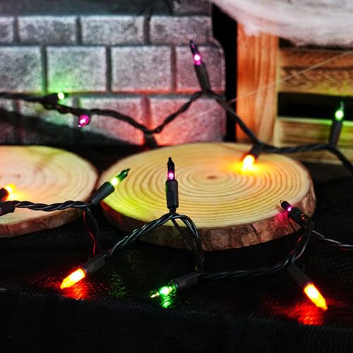 Purple Orange and Green Halloween Lights