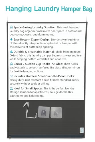 Hanging Laundry Hamper Bag