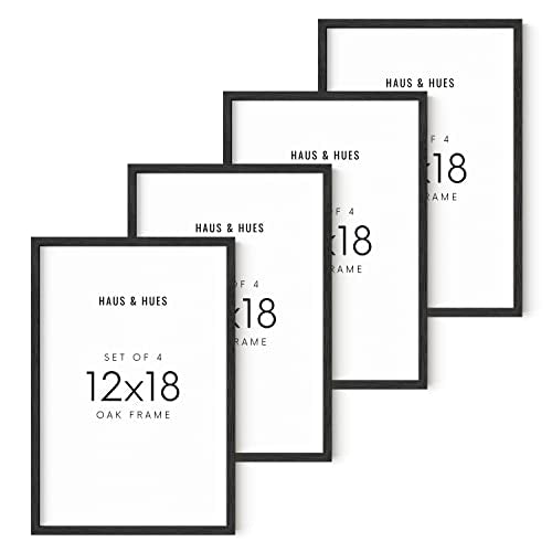 12x18 Black Oak Frame Set of 4 (4 Count)