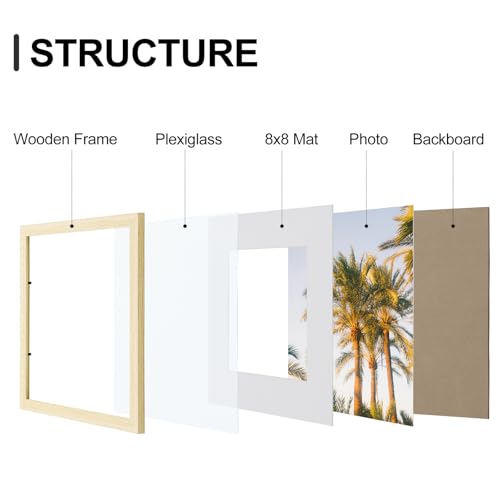 12x12 Picture Frames Set of 9 for Wall Mounting (9 Count)