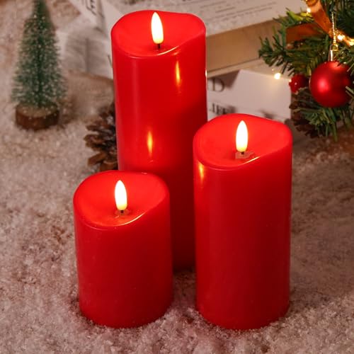 Outdoor Flameless Candles with Remote Timer (3 Count)