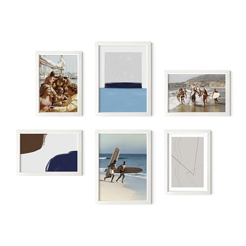 White Oak Wood Gallery Wall Tabletop Frames Made with Real American Oak and Shatter