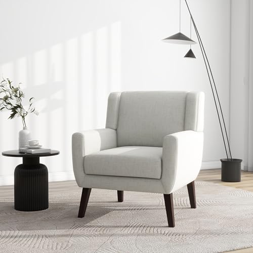 Accent Chair Upholstered Living Room Armchair in Fabric