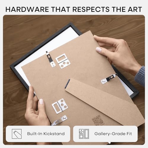 8x24 Black Oak Panoramic Picture Frame