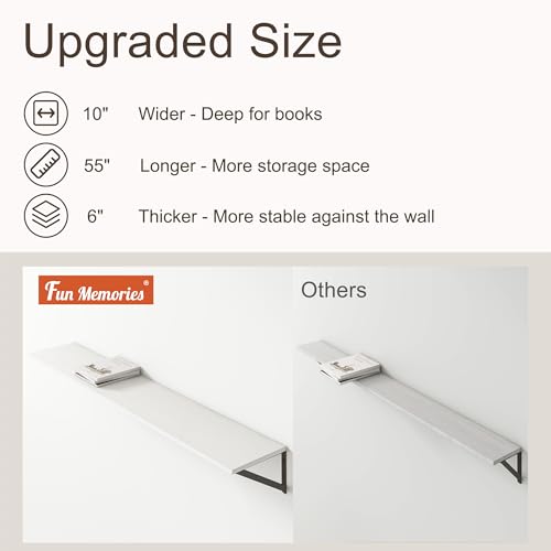 Floating Shelves 55 Inch Long (2 Count)