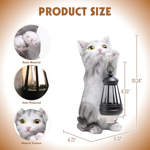 Cat Solar Lights Outdoor Garden