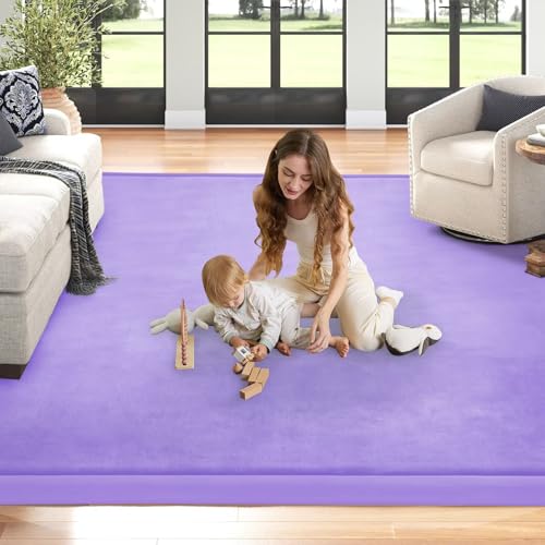 Baby Play Mat for Floor Nursery Muscle Area Rug Playroom Rug 59"x59" Elastic Foam 1.3" Thick Crawling Mat for Babies