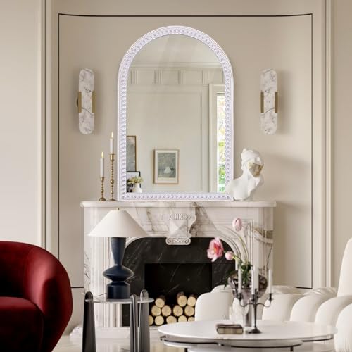 36x24 Inch Arched Mirror for Wall Decor