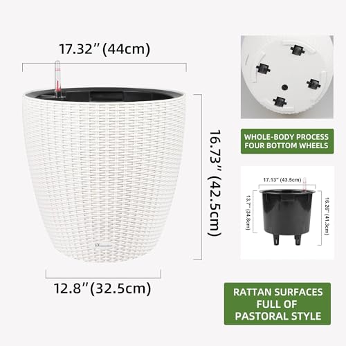 18x17 Self Watering Planter with Wheels