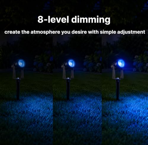 Solar Color Changing RGBW Landscape Spotlights (8 Count)