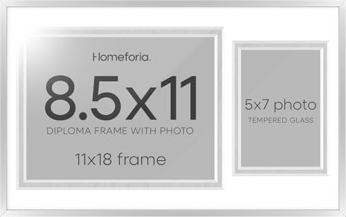 11x18 Silver Diploma Frame