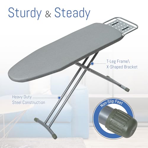 Ironing Board Full Size 43"x13" Silver Heavy Duty