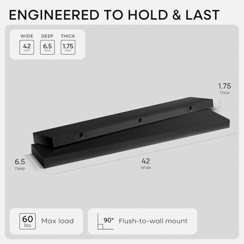 42 Inch Floating Shelves (2 Count)