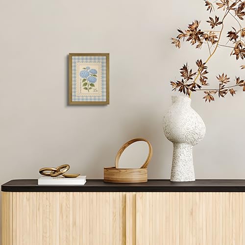 Framed Blue Hydrangea Canvas Wall Art