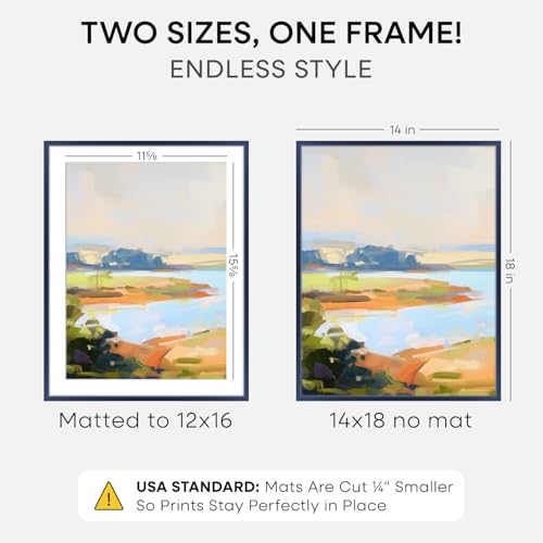 14x18 Blue Picture Frame