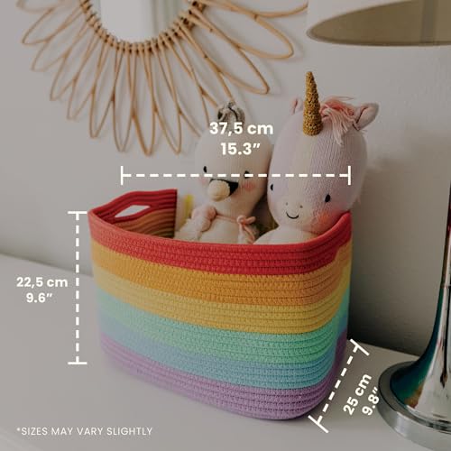 Rainbow Baskets for Shelves (3 Count)