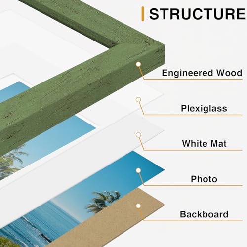 5x7 Picture Frames Set of 9 (9 Count)