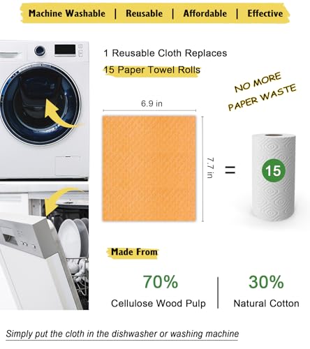 Swedish Dishcloths for Kitchen (6 Count)