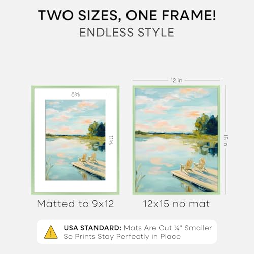 12x15 Green Picture Frame
