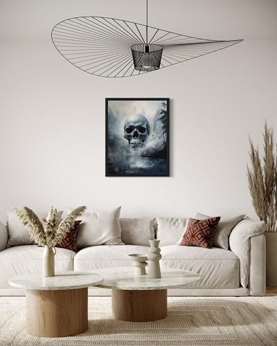 Foggy Skull Poster Art Print