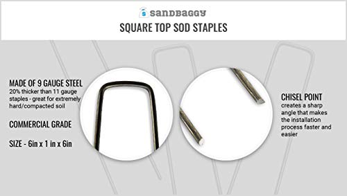 6 inch Landscape Sod Staples