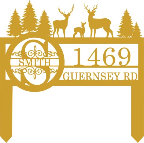 Personalized Deer Wildlife Decor for Outside