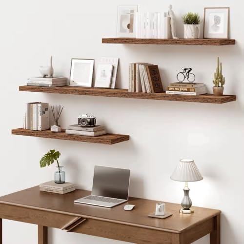 10x10 Inches Floating Shelves Wall Mounted Set of 2 (2 Count)