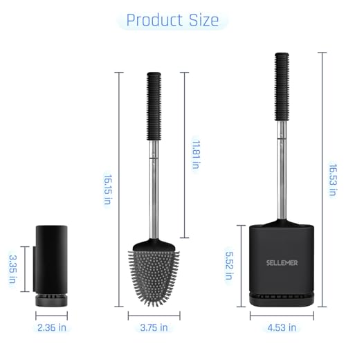 Silicone Toilet Brush (2 Count)