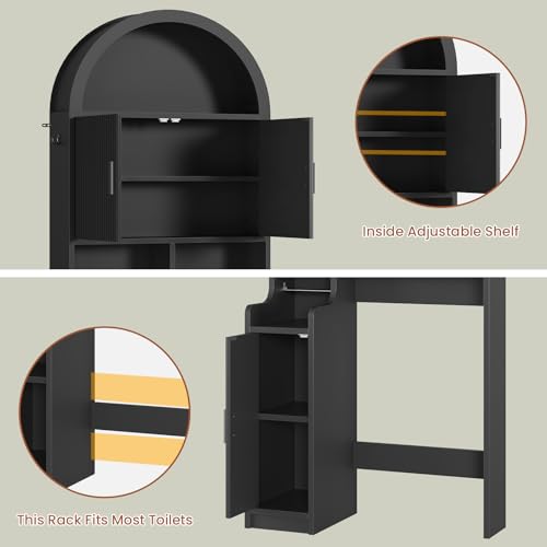 Arched Over The Toilet Storage Cabinet