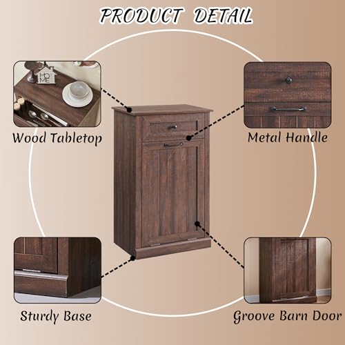 Tilt Out Laundry Hamper Cabinet