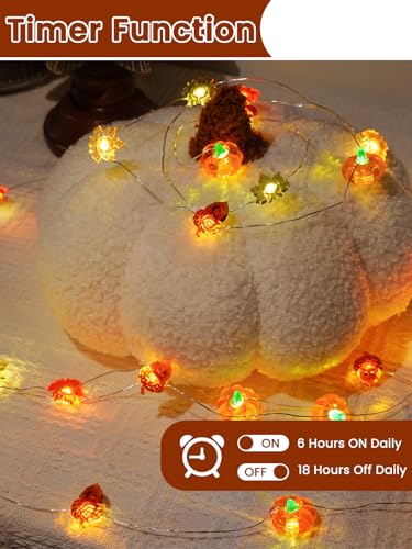 2 Pack 30 LED Fall Decorations