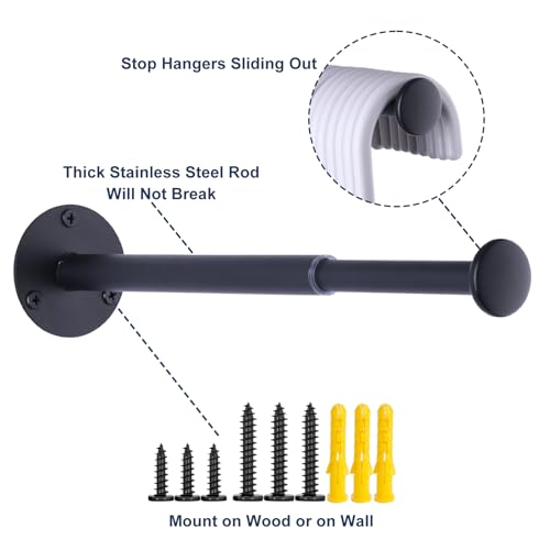 2 Pack Retractable Hanger Holder for Laundry Room (5.99 Count)