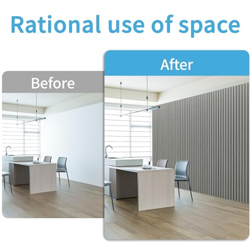 Six Grid Design Slim Slat Wall Panel