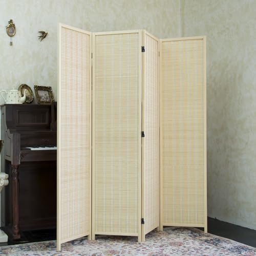 4 Panel Bamboo Room Divider